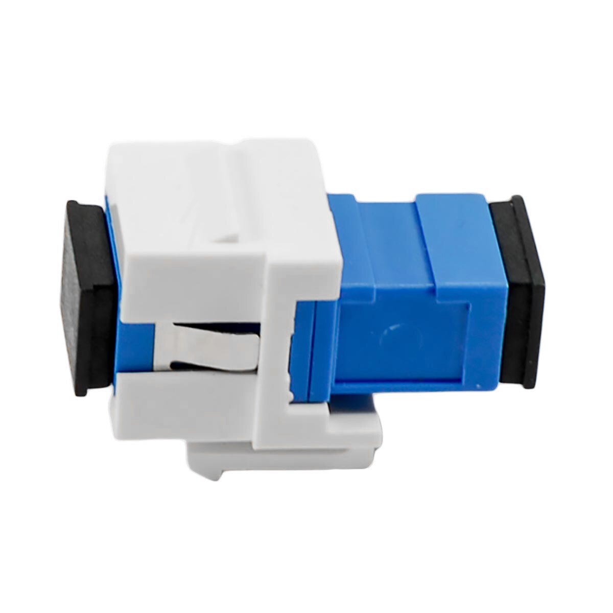 Fiber optic keystone insert, Simplex SC to SC, Single-mode, White